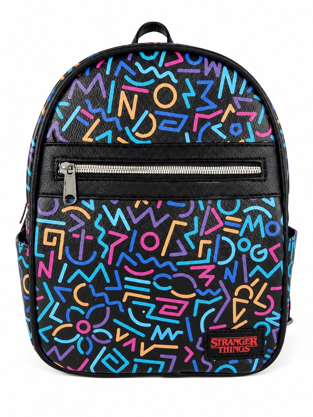Funko Stranger Things Black Neon Geo Mini Backpack - Picture 1 of 8